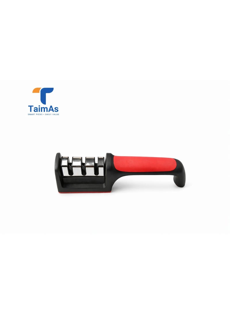 TaimAs 3-Stage Knife Sharpener with Non-Slip Handle – Professional Kitchen Sharpening Tool - Image 1